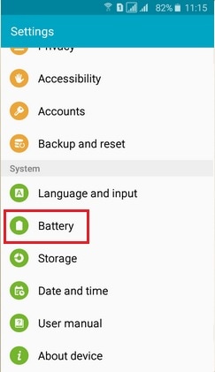 How to enable battery percentage?
