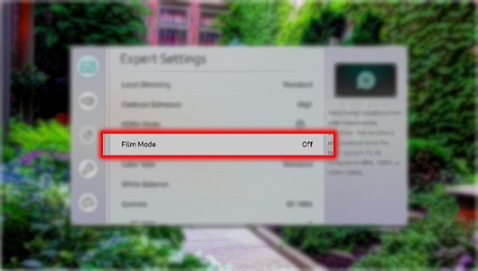 How to activate Film Mode in QLED?