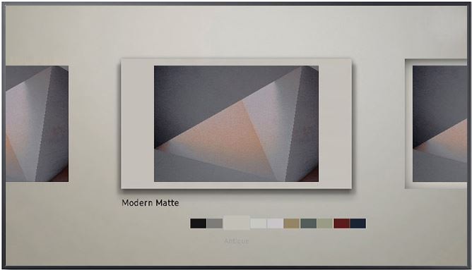 How to Apply a Border Style and Color to a Work of Art in Frame TV?