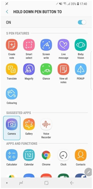 برنامه را از لیست انتخاب کنید