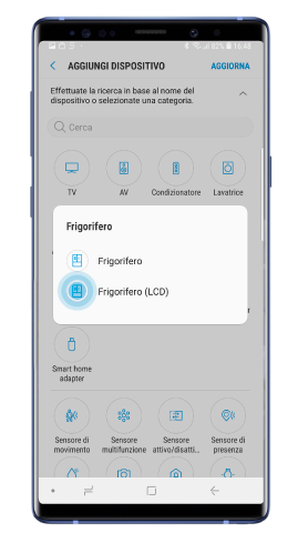 Accedere al modo AP del frigorifero LCD Samsung