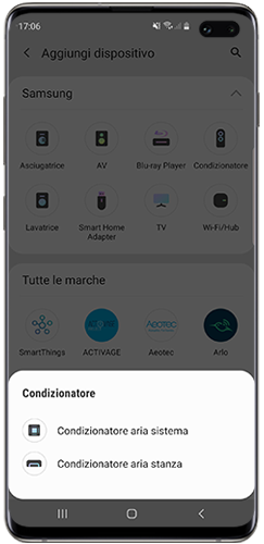 Condizionatore aria sistema
