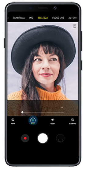 Filtro Viso della modalità Bellezza fotocamera