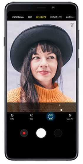 Filtro Occhi della modalità Bellezza fotocamera