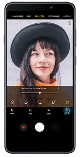 Filtro Luce Pro della modalità Bellezza fotocamera
