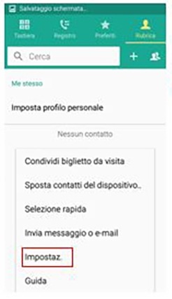 Seleziona "Impostazioni"