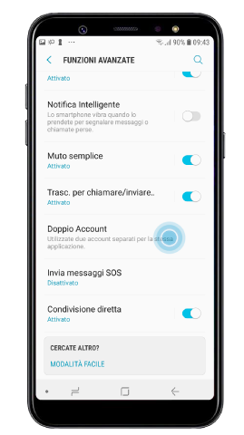 Galaxy A6/A6+ doppio account