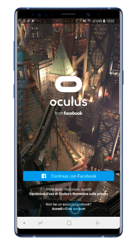Log-in Oculus