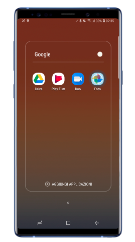 Cartella Google nei dispositivi Samsung
