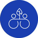 Icono de Eco-Partner de los elementos clave de evaluación de nuestra infografía del nuevo programa de registro de proveedores de operación de proveedores en la cadena de suministro