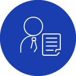 Icono de Trabajo y derechos humanos de los elementos clave de evaluación de nuestra infografía, del nuevo programa de registro de proveedores de operación, de proveedores en la cadena de suministro