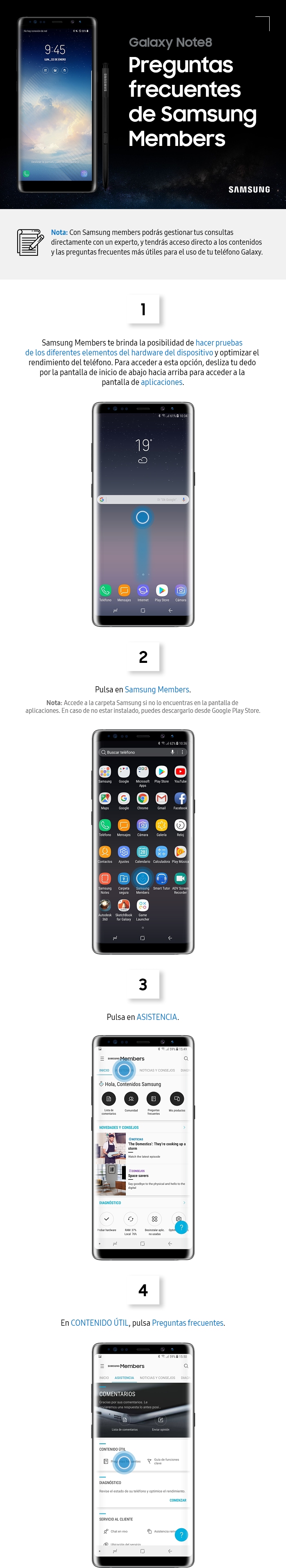 Preguntas frecuentes de samsung member