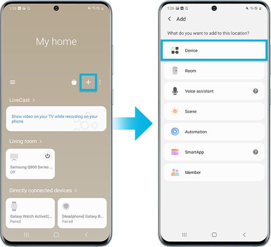 Mirror using SmartThings step1