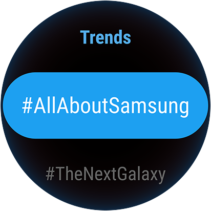 Twitter Trends app GUI