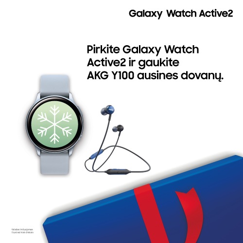 Galaxy Watch Active2 ir AKG Y100