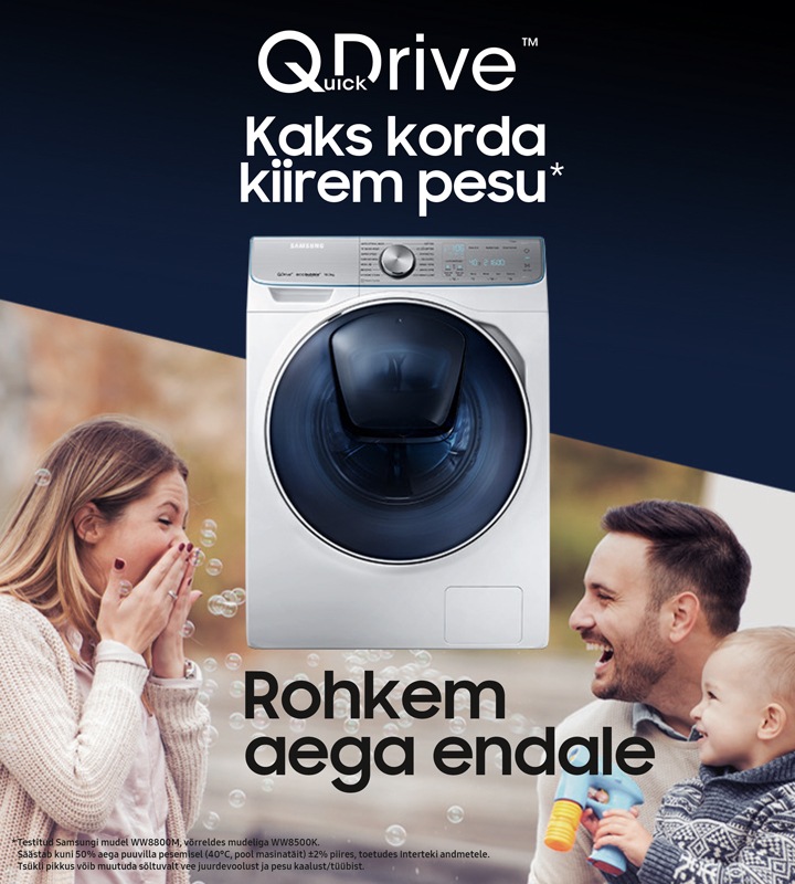 Samsungi eestlaetav pesumasin