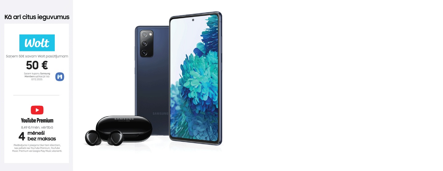 Pērc Galaxy S20 FE