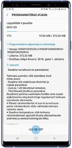 Pieskarieties opcijai Lejupielādēt