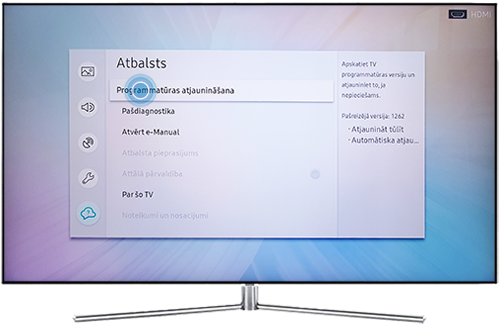 Atlasiet opciju Programmatūras atjaunināšana