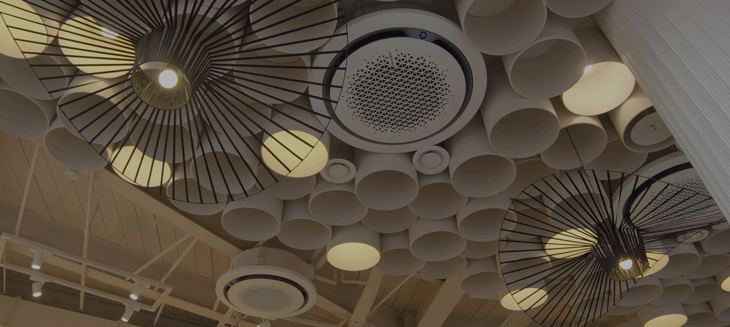 Diseño circular, ambiente fresco