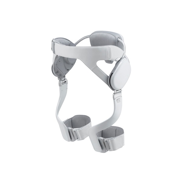 The GEMS robotic device is shown upright against a white backdrop.