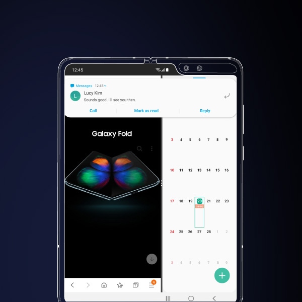 Galaxy Fold: How to launch app windows from notifications