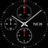 Chronograph watch face