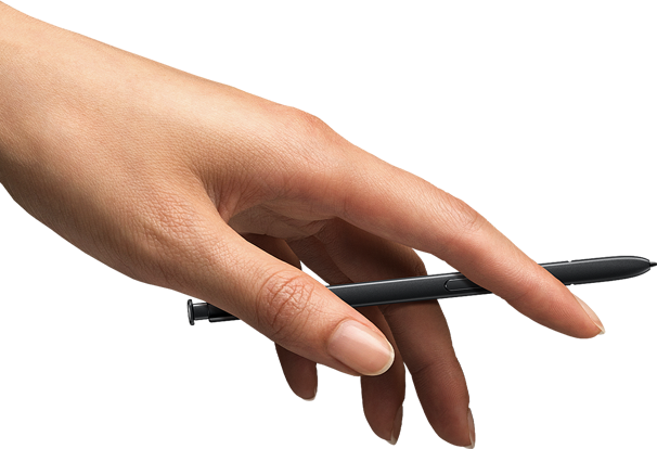 Hand holding the S Pen