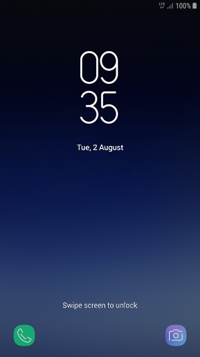 Lock screen UI