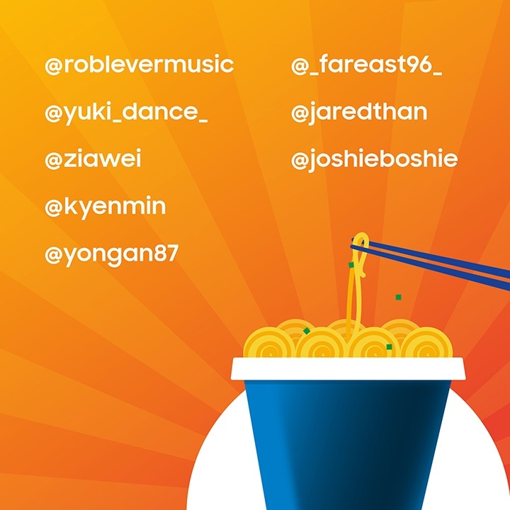Samsung Malaysia Slurp Mee Contest winners