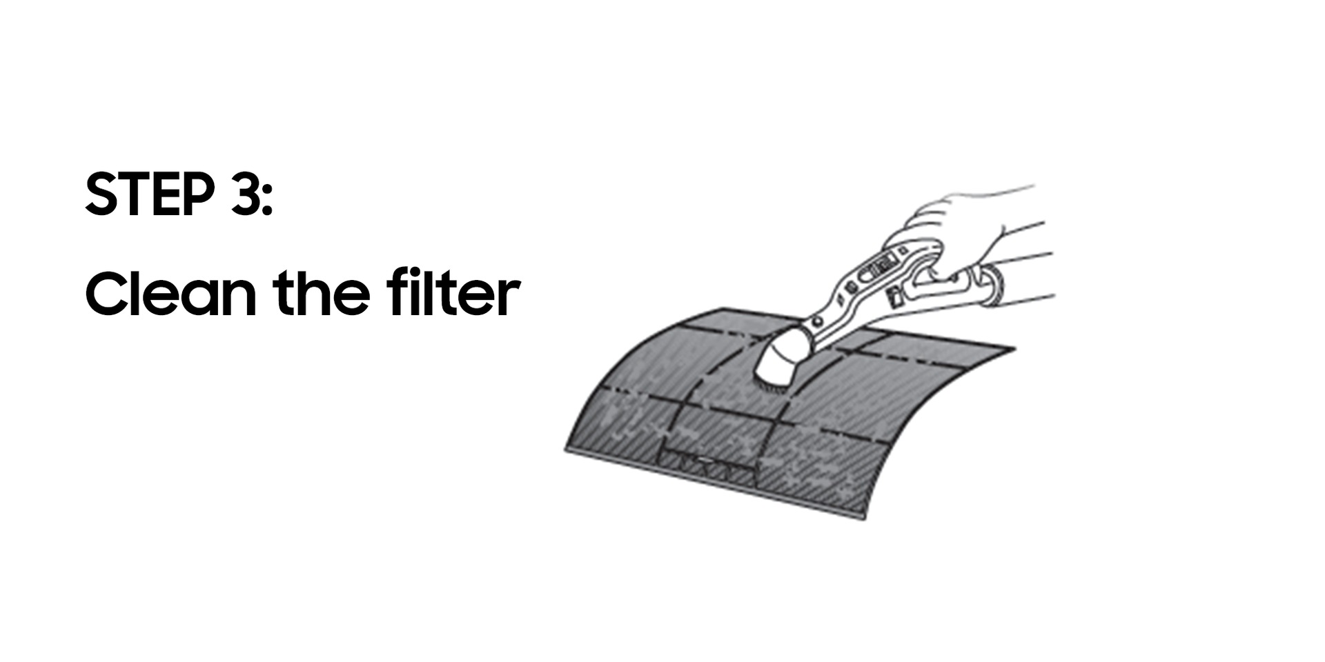 step 3 clean the filter