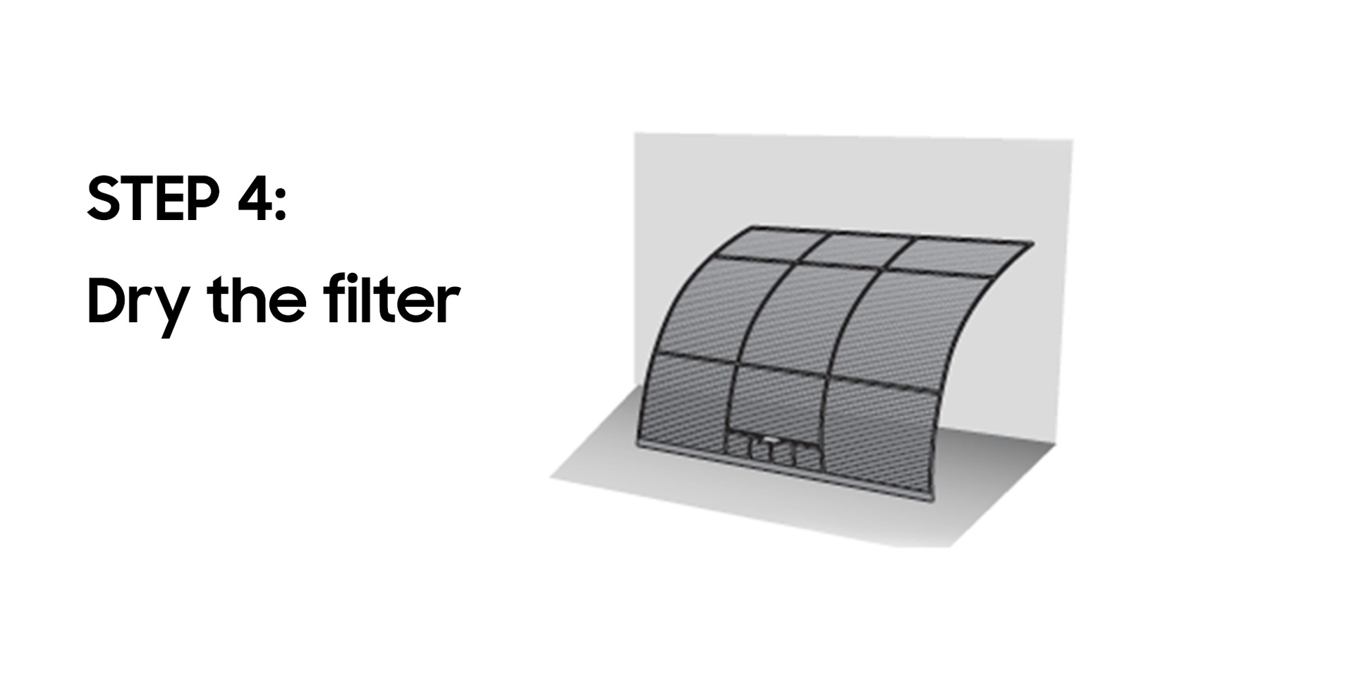 step 4 dry the filter