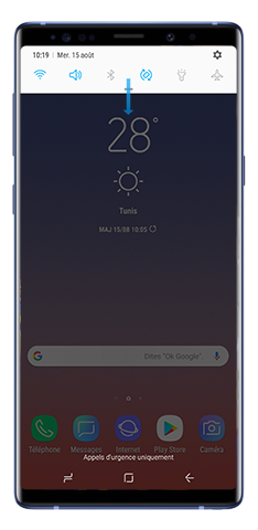 Panneau de notifications