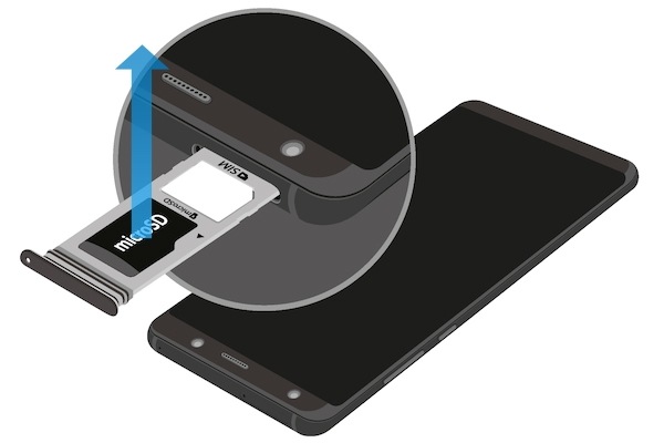 Galaxy S9 / S9 + | Comment insérer ou retirer une carte mémoire microSD de mon Galaxy?