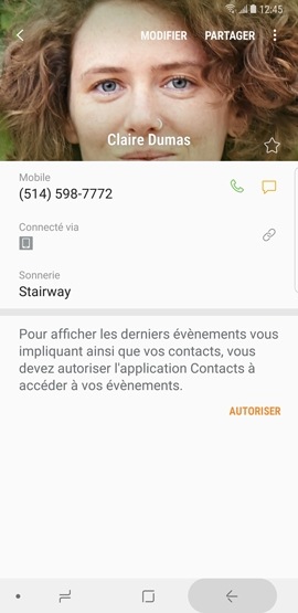 Comment attribuer une sonnerie différente à chaque contact sur mon Galaxy Note 8 ?