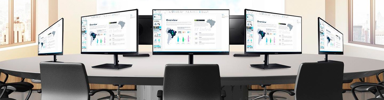 Monitors verbonden met Daisy chaining