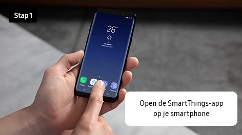 Stap 1. Open de SmartThings-app op je smartphone