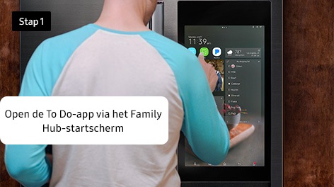 Stap 1. Open de To Do-app via het Family Hub-startscherm
