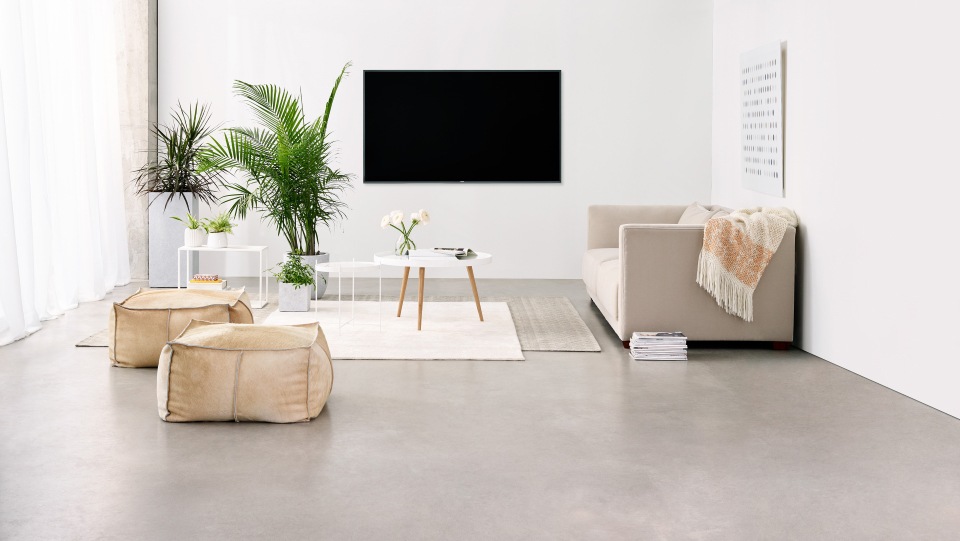 Samsung-TV aan de muur Samsung-TV aan de muur