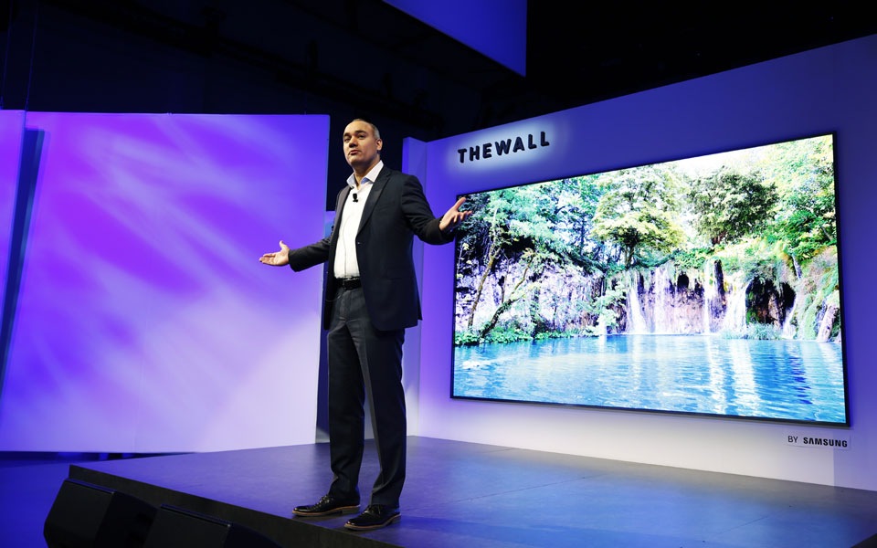 Samsung The Wall TV CES Samsung The Wall TV CES