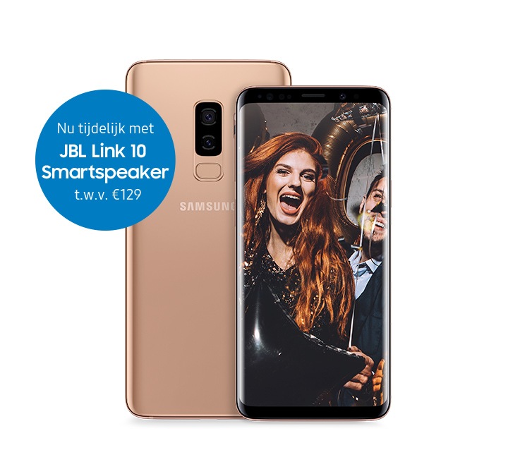 galaxy s9 en s9plus met een JBL link