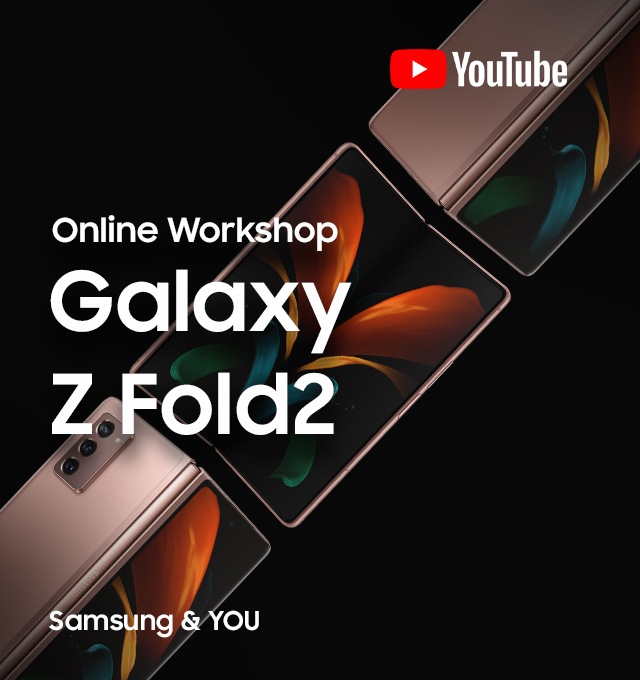 Online workshop voor galaxy Fold 2 op youtube