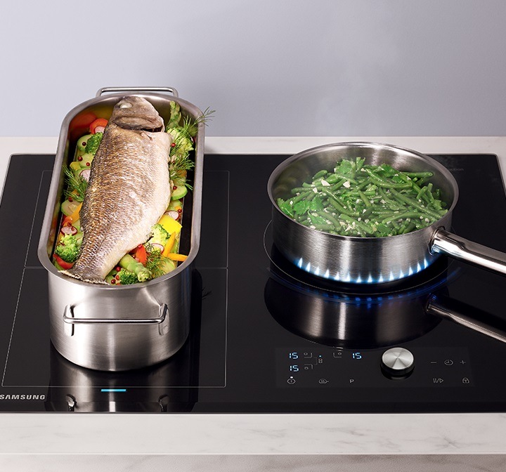 samsung kookplaat met auto pan detectie