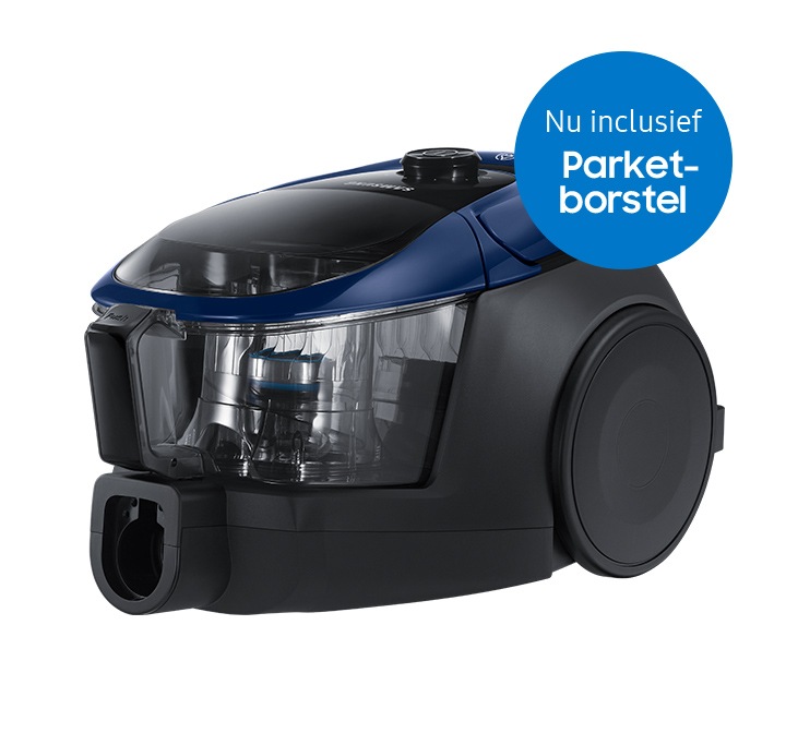 Samsung zakloze stofzuiger promotie met parketborstel