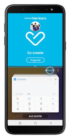 Tik op App Lijst