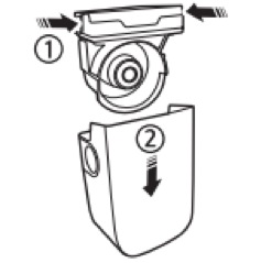 Verwijder de cycloonunit