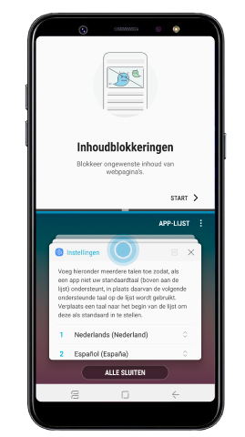 App-paar aan mijn startscherm toevoegen, andere app selecteren