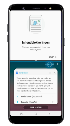 App-paar aan mijn startscherm toevoegen, App Lijst