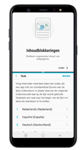 App-paar aan mijn startscherm toevoegen, gewenste app selecteren