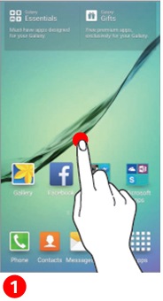 Hoe wijzig ik het schermraster van de Galaxy S6 (Edge)?
